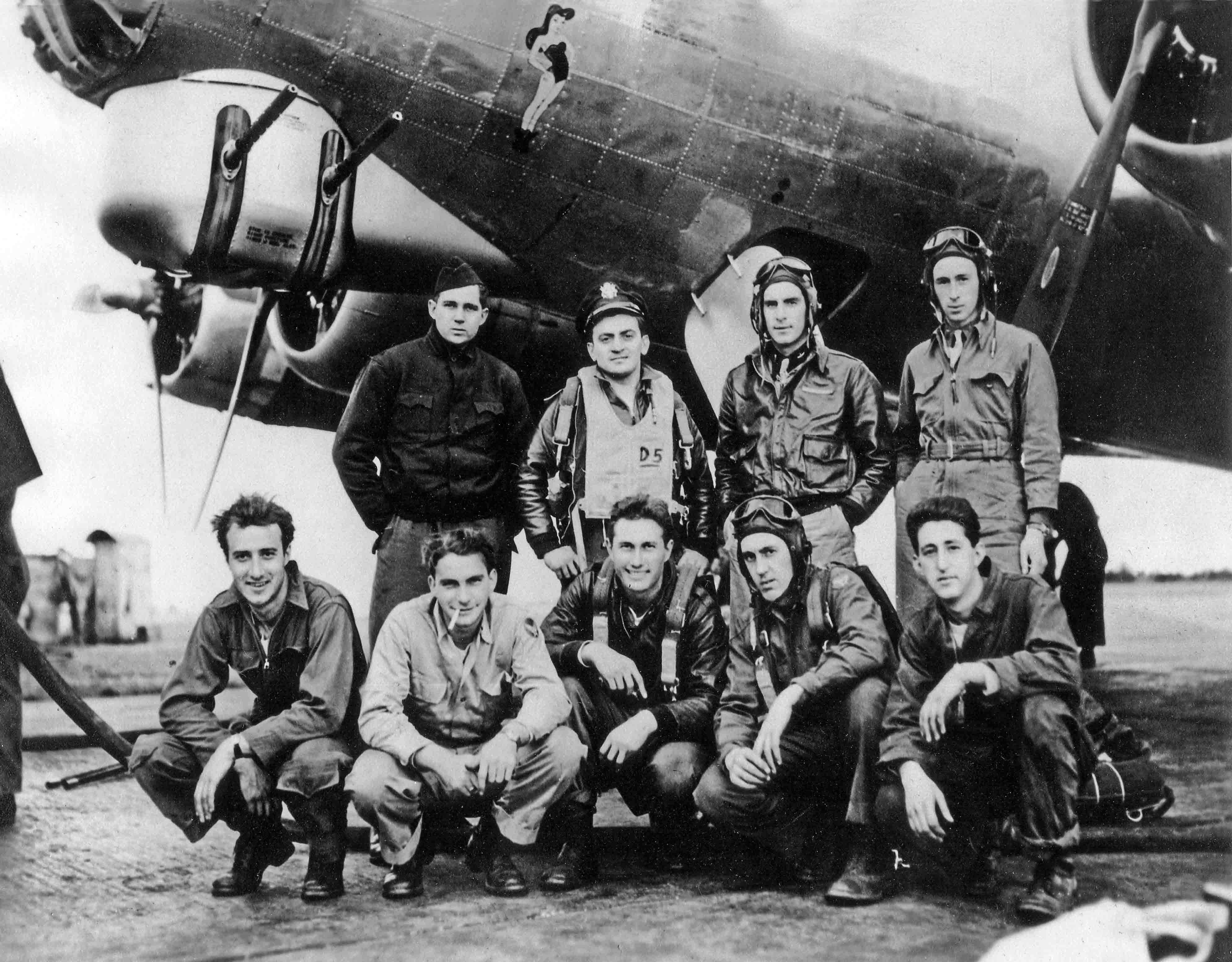 Vincent F. Moore's Crew - 603rd Squadron - Probably July or Early August 1944