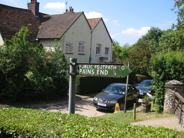 Road sign in Anstey